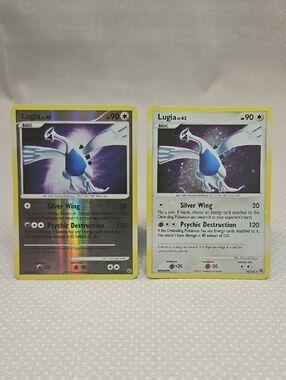 2007 Pokemon Lugia LV.43 14/132 Holo & Reverse Holo Secret Wonders